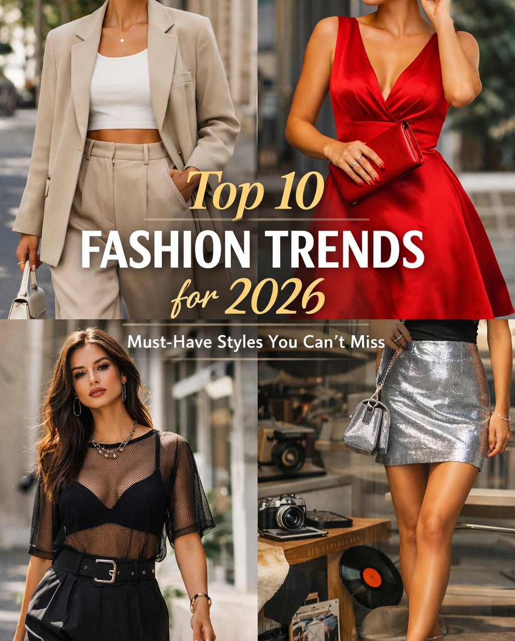 Top 10 Modetrends 2026: Unverzichtbare Kleidungsstücke, die Du Nicht Verpassen Darfst